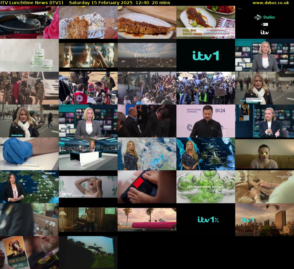 ITV Lunchtime News (ITV1) Saturday 15 February 2025 12:40 - 13:00