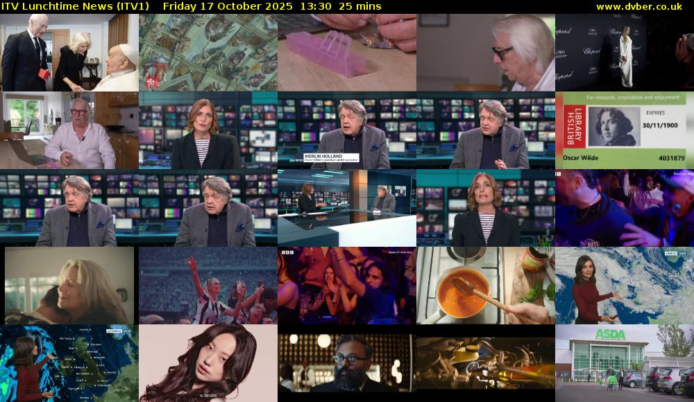 ITV Lunchtime News (ITV1) Friday 17 October 2025 13:30 - 13:55