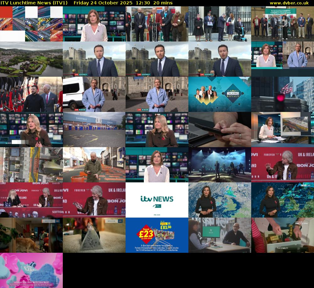 ITV Lunchtime News (ITV1) Friday 24 October 2025 12:30 - 12:50