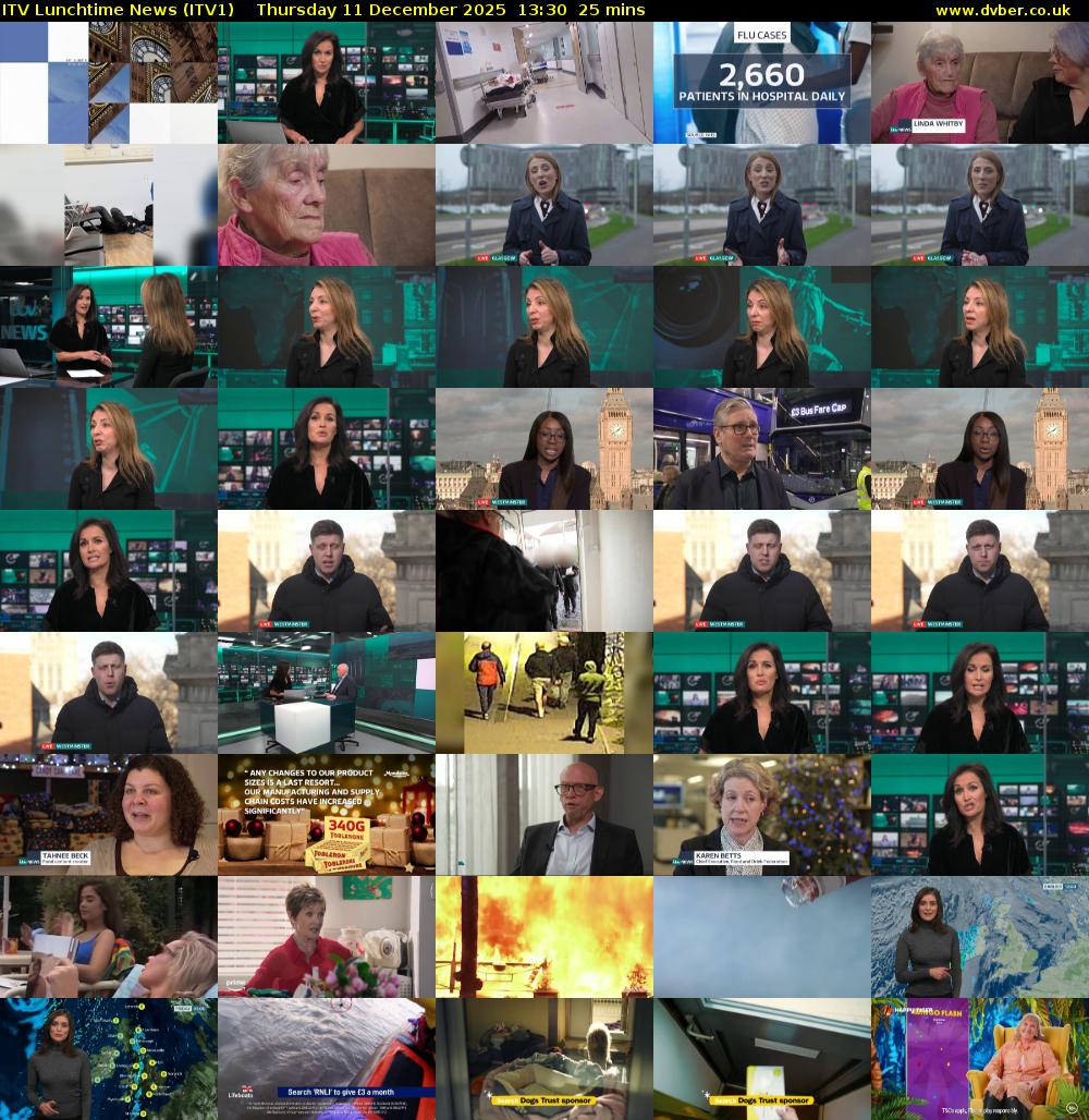 ITV Lunchtime News (ITV1) Thursday 11 December 2025 13:30 - 13:55