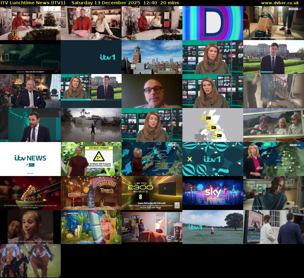 ITV Lunchtime News (ITV1) Saturday 13 December 2025 12:40 - 13:00