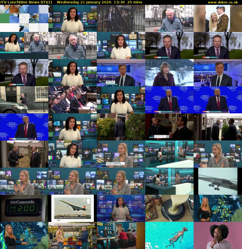 ITV Lunchtime News (ITV1) Wednesday 21 January 2026 13:30 - 13:55