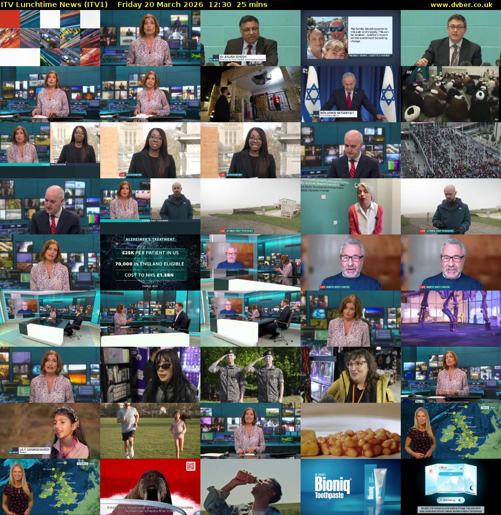 ITV Lunchtime News (ITV1) Friday 20 March 2026 12:30 - 12:55