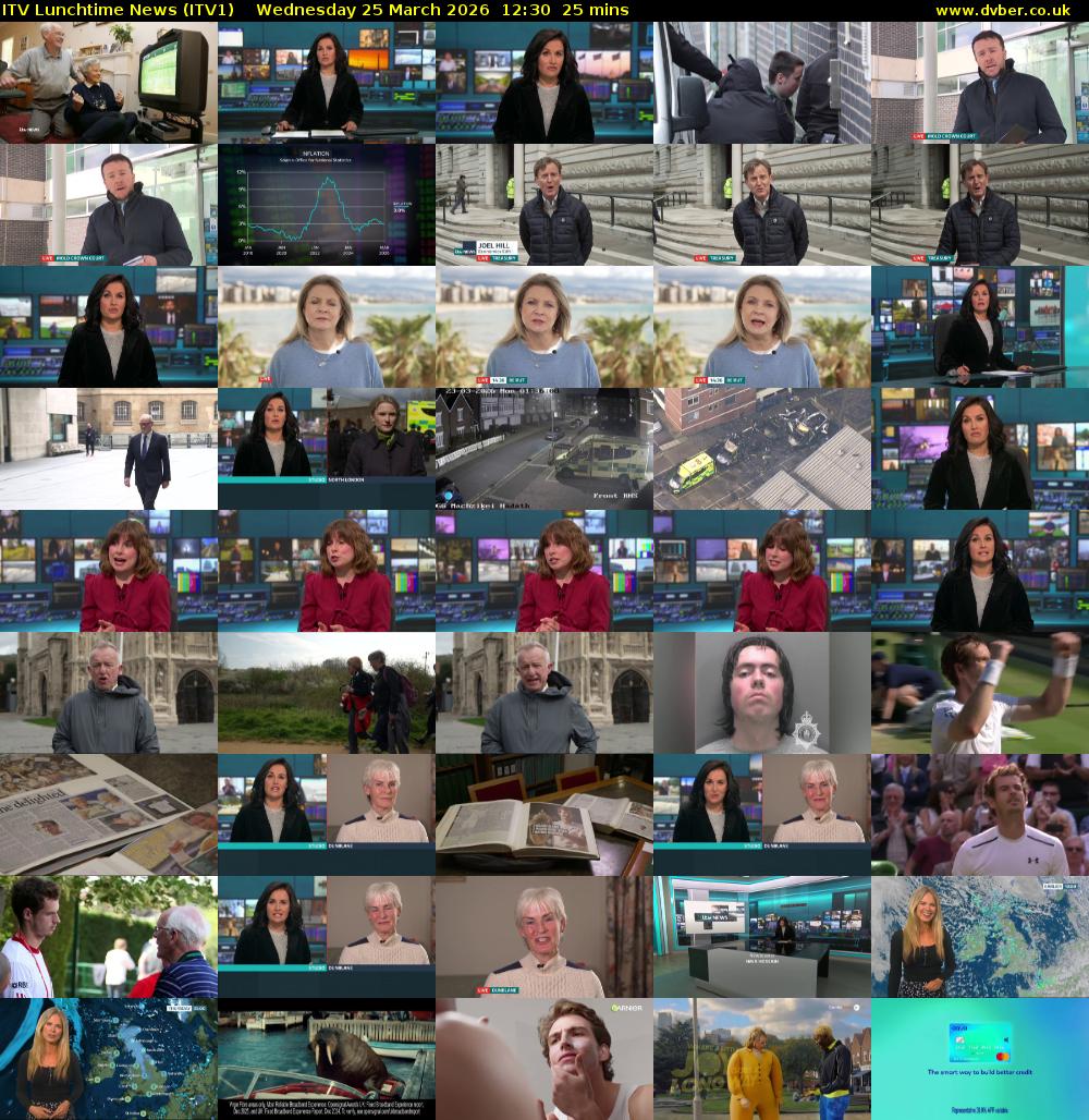 ITV Lunchtime News (ITV1) Wednesday 25 March 2026 12:30 - 12:55