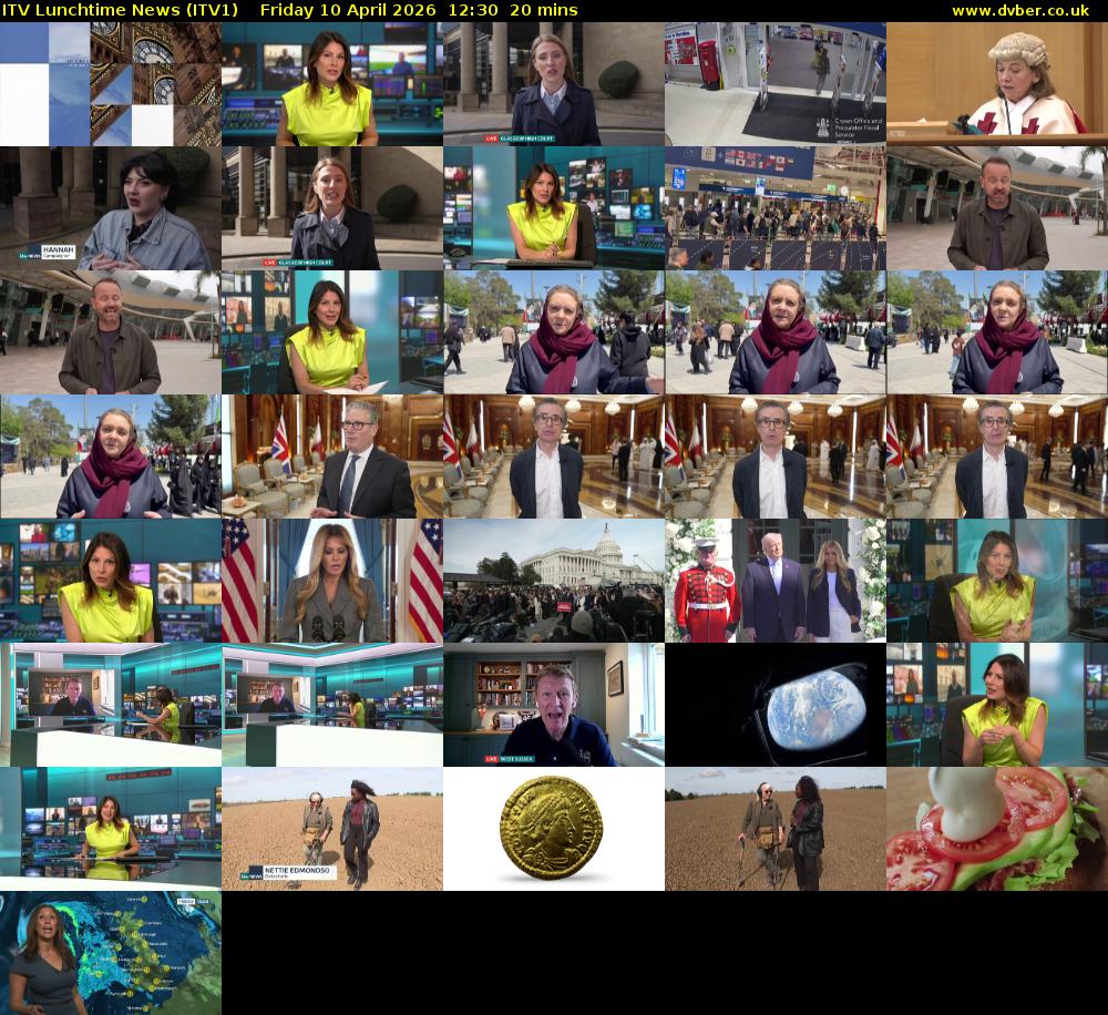 ITV Lunchtime News (ITV1) Friday 10 April 2026 12:30 - 12:50