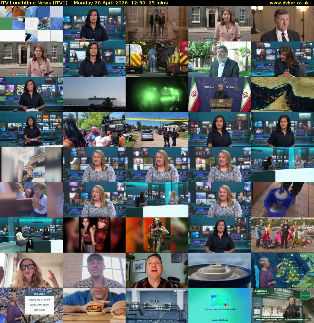 ITV Lunchtime News (ITV1) Monday 20 April 2026 12:30 - 12:55