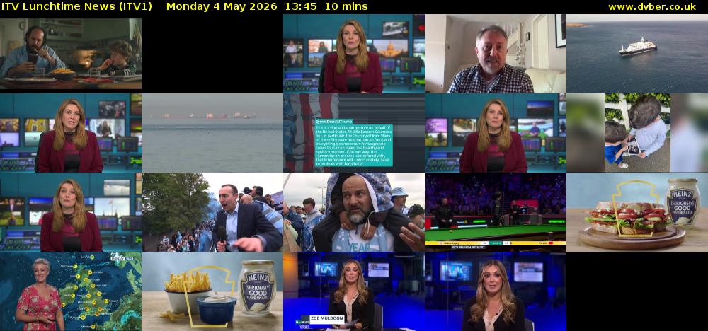ITV Lunchtime News (ITV1) Monday 4 May 2026 13:45 - 13:55