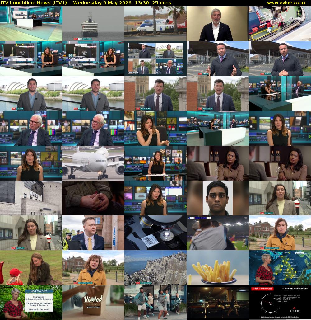 ITV Lunchtime News (ITV1) Wednesday 6 May 2026 13:30 - 13:55
