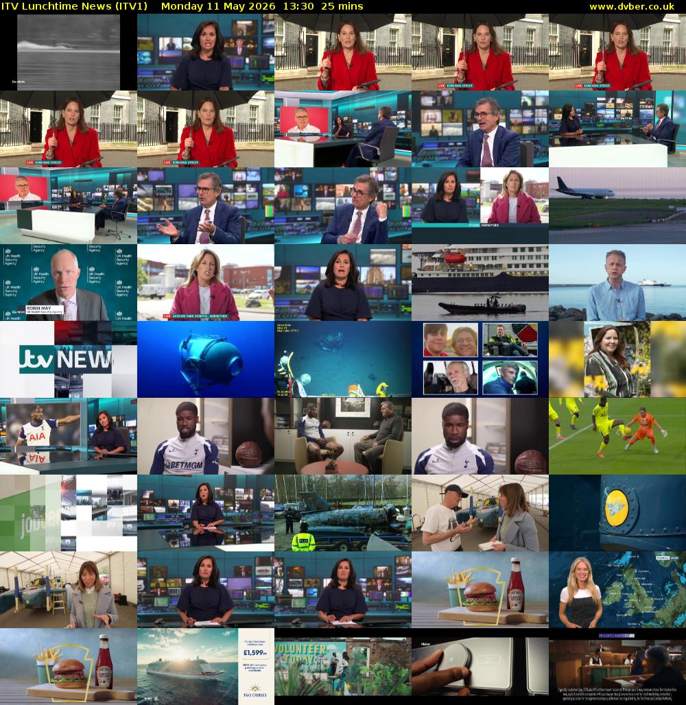 ITV Lunchtime News (ITV1) Monday 11 May 2026 13:30 - 13:55