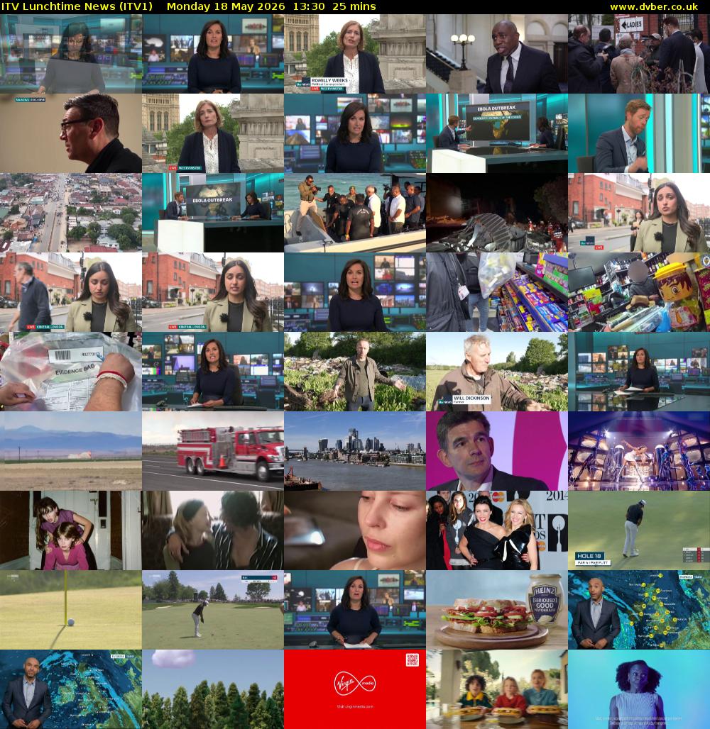 ITV Lunchtime News (ITV1) Monday 18 May 2026 13:30 - 13:55