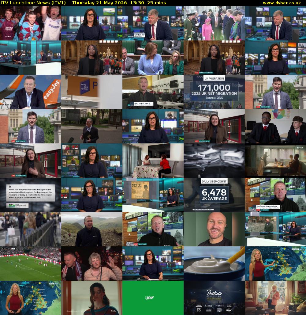 ITV Lunchtime News (ITV1) Thursday 21 May 2026 13:30 - 13:55