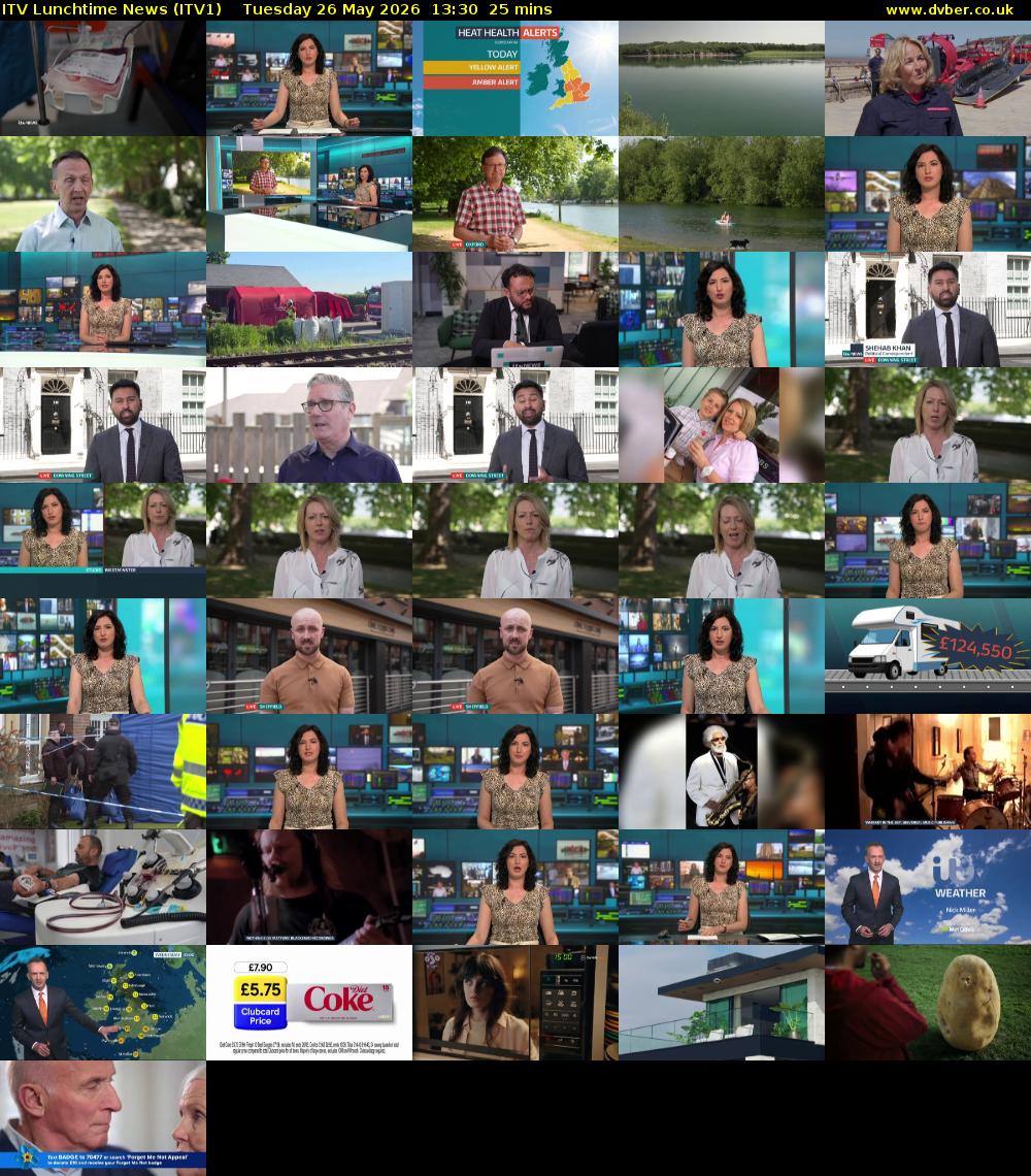 ITV Lunchtime News (ITV1) Tuesday 26 May 2026 13:30 - 13:55
