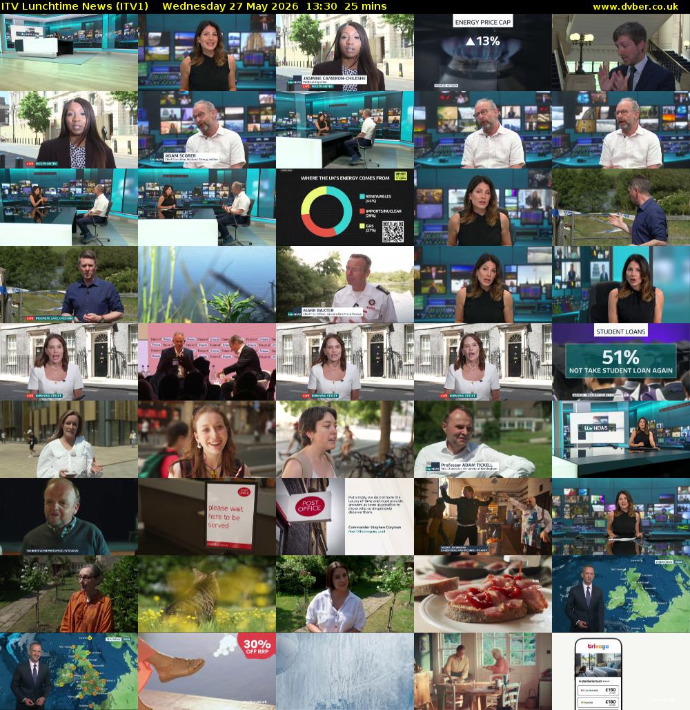 ITV Lunchtime News (ITV1) Wednesday 27 May 2026 13:30 - 13:55