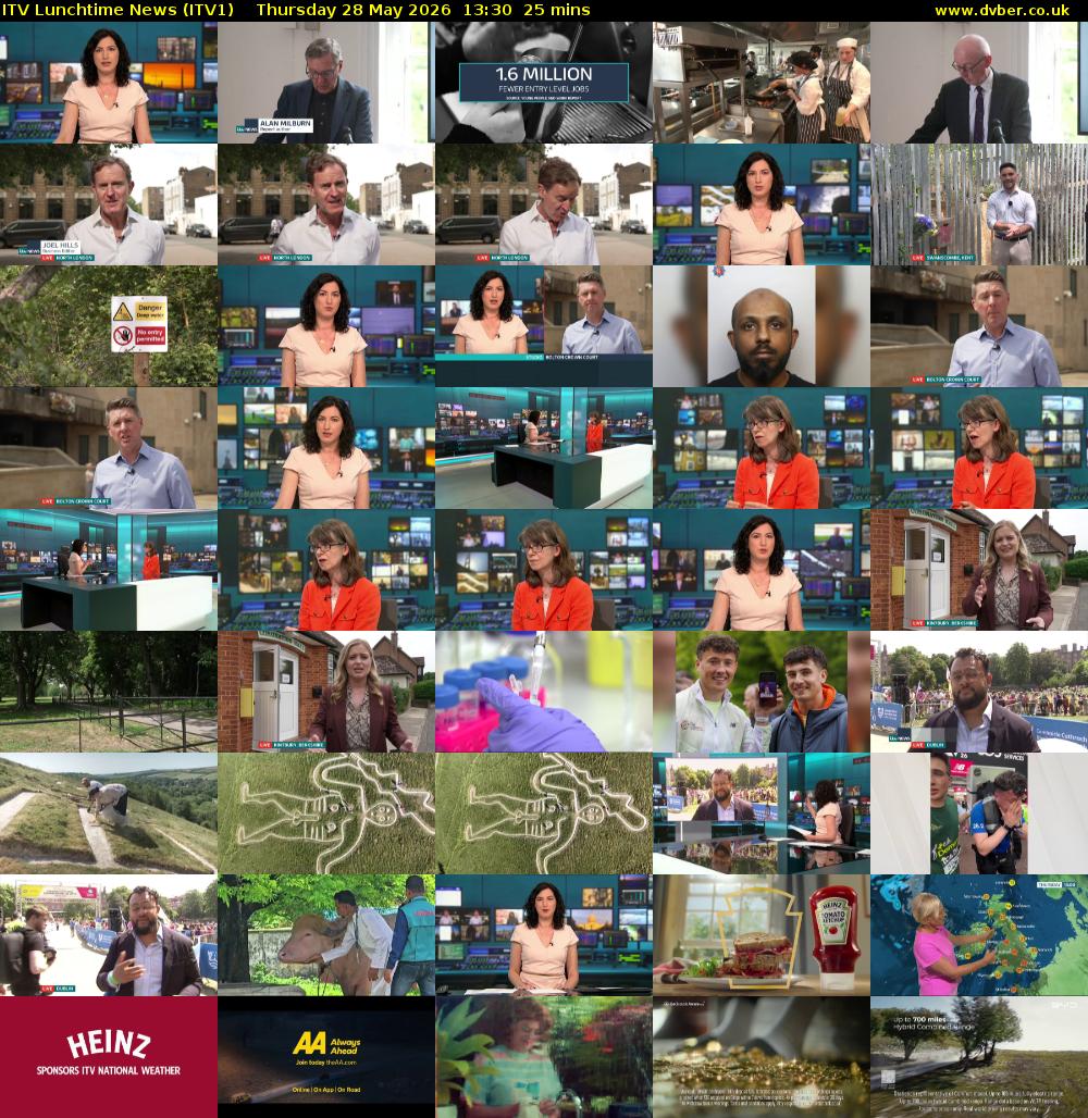 ITV Lunchtime News (ITV1) Thursday 28 May 2026 13:30 - 13:55