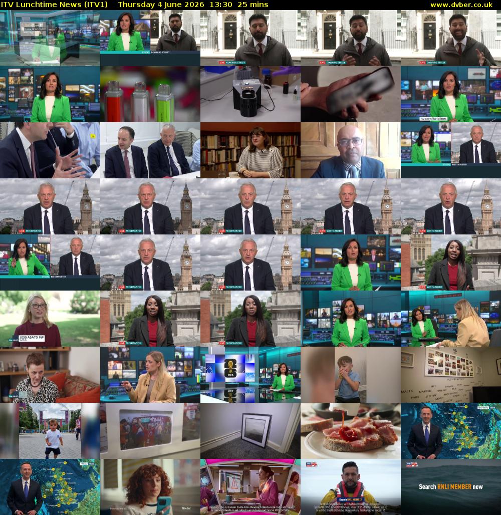ITV Lunchtime News (ITV1) Thursday 4 June 2026 13:30 - 13:55