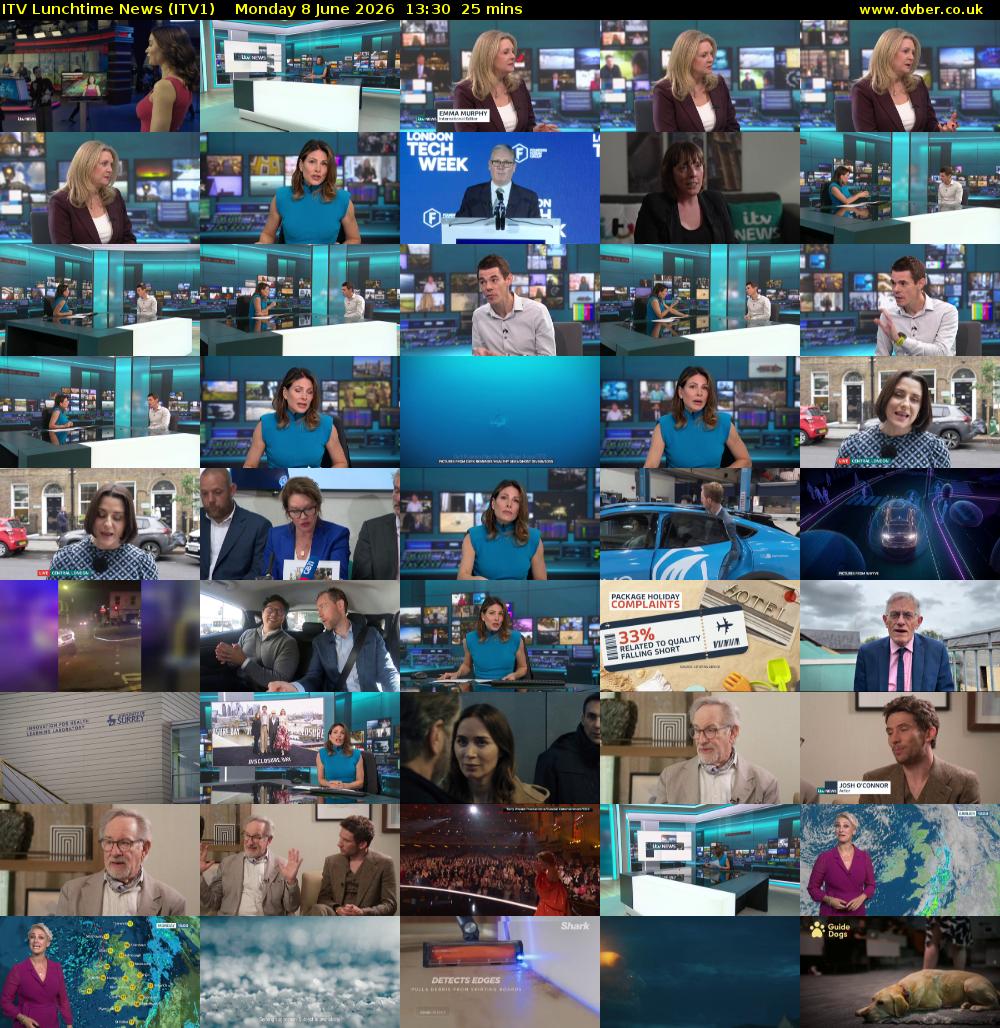 ITV Lunchtime News (ITV1) Monday 8 June 2026 13:30 - 13:55