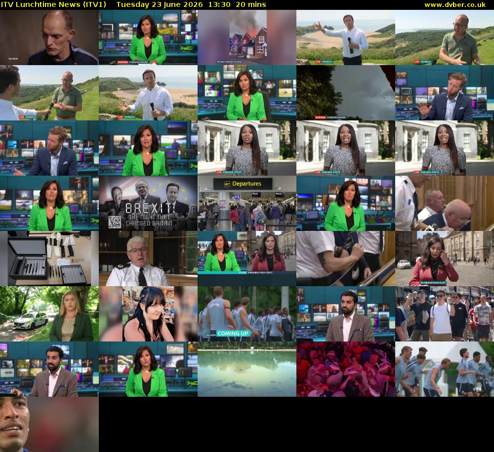 ITV Lunchtime News (ITV1) Tuesday 23 June 2026 13:30 - 13:50