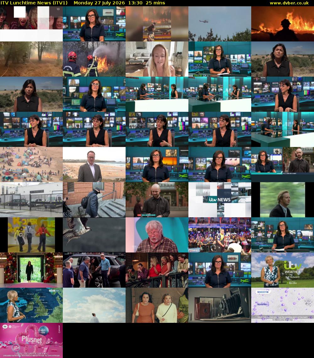 ITV Lunchtime News (ITV1) Monday 27 July 2026 13:30 - 13:55