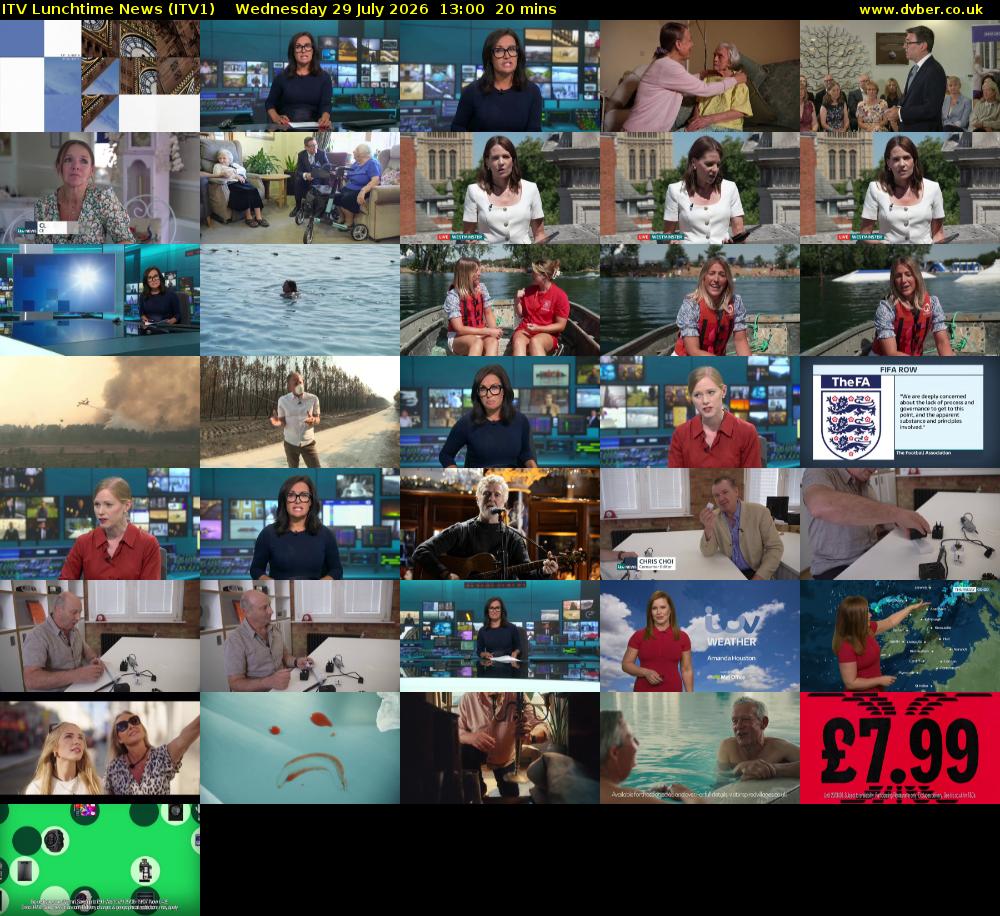 ITV Lunchtime News (ITV1) Wednesday 29 July 2026 13:00 - 13:20