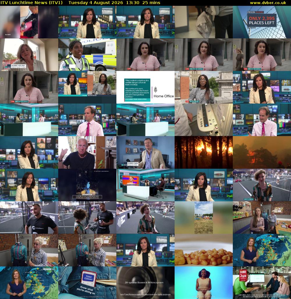 ITV Lunchtime News (ITV1) Tuesday 4 August 2026 13:30 - 13:55