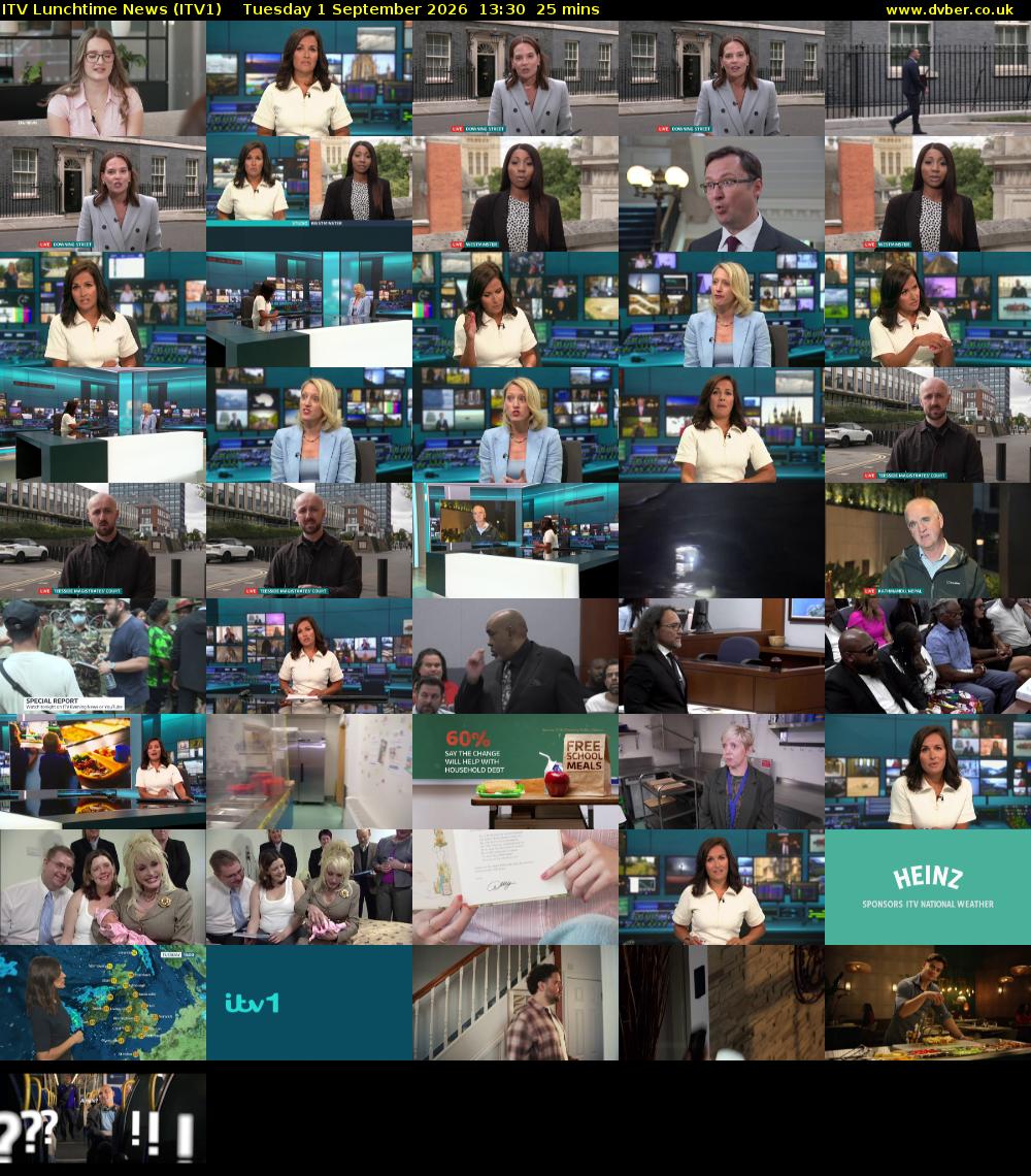 ITV Lunchtime News (ITV1) Tuesday 1 September 2026 13:30 - 13:55