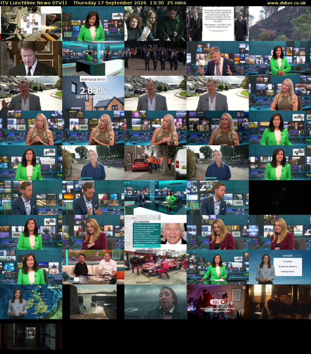 ITV Lunchtime News (ITV1) Thursday 17 September 2026 13:30 - 13:55