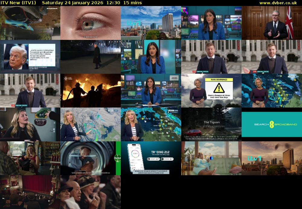 ITV New (ITV1) Saturday 24 January 2026 12:30 - 12:45