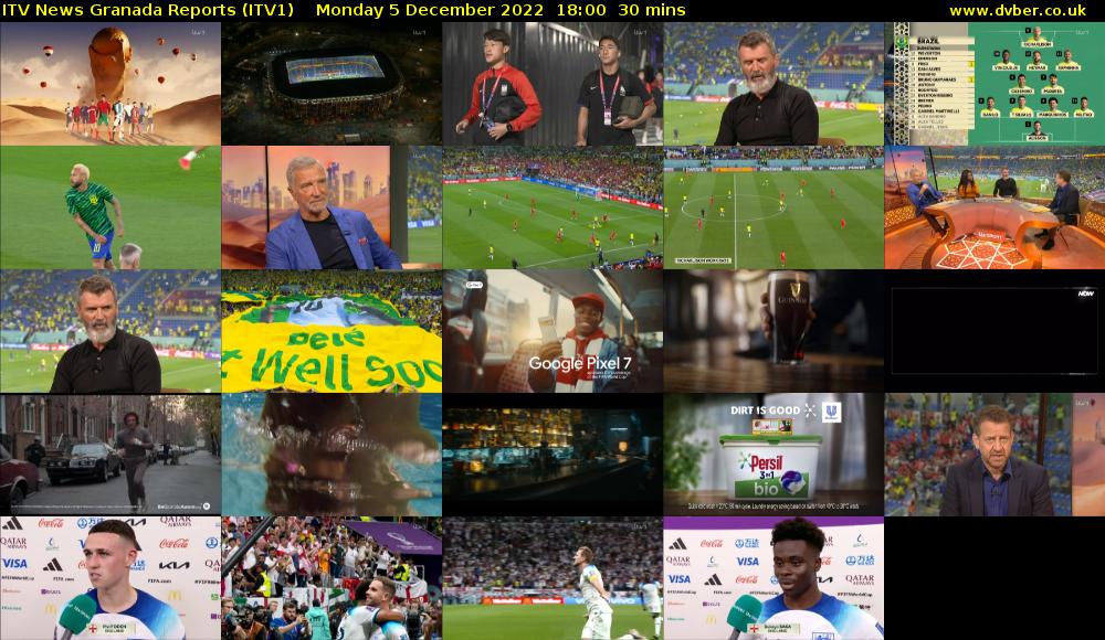 ITV News Granada Reports (ITV1) Monday 5 December 2022 18:00 - 18:30