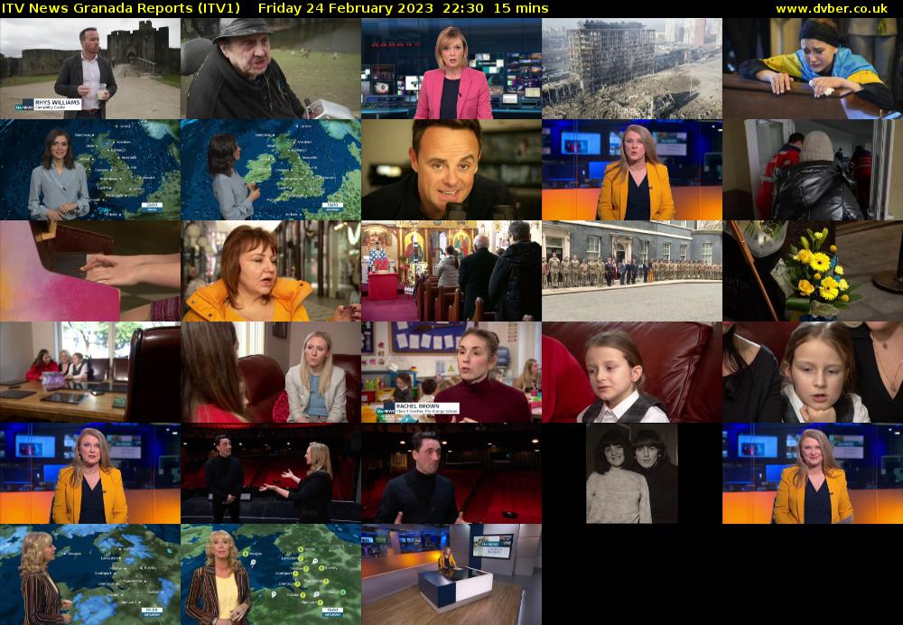 ITV News Granada Reports (ITV1) Friday 24 February 2023 22:30 - 22:45
