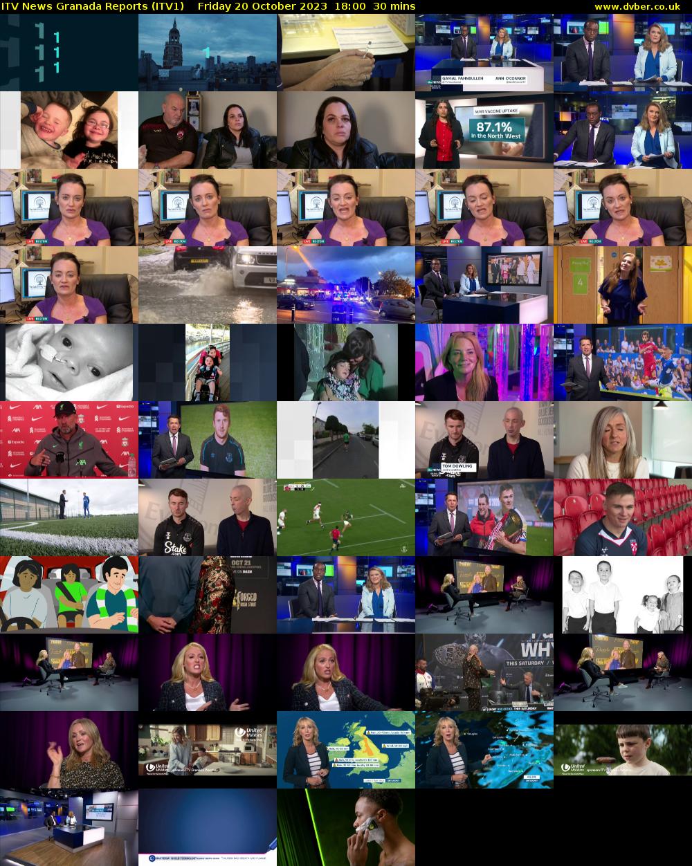 ITV News Granada Reports (ITV1) Friday 20 October 2023 18:00 - 18:30