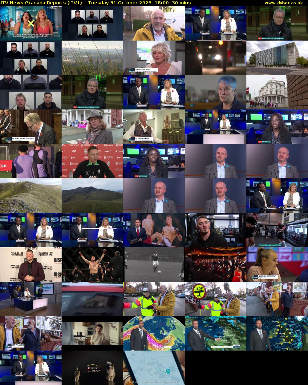 ITV News Granada Reports (ITV1) Tuesday 31 October 2023 18:00 - 18:30