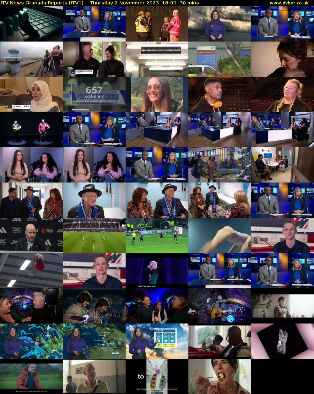 ITV News Granada Reports (ITV1) Thursday 2 November 2023 18:00 - 18:30