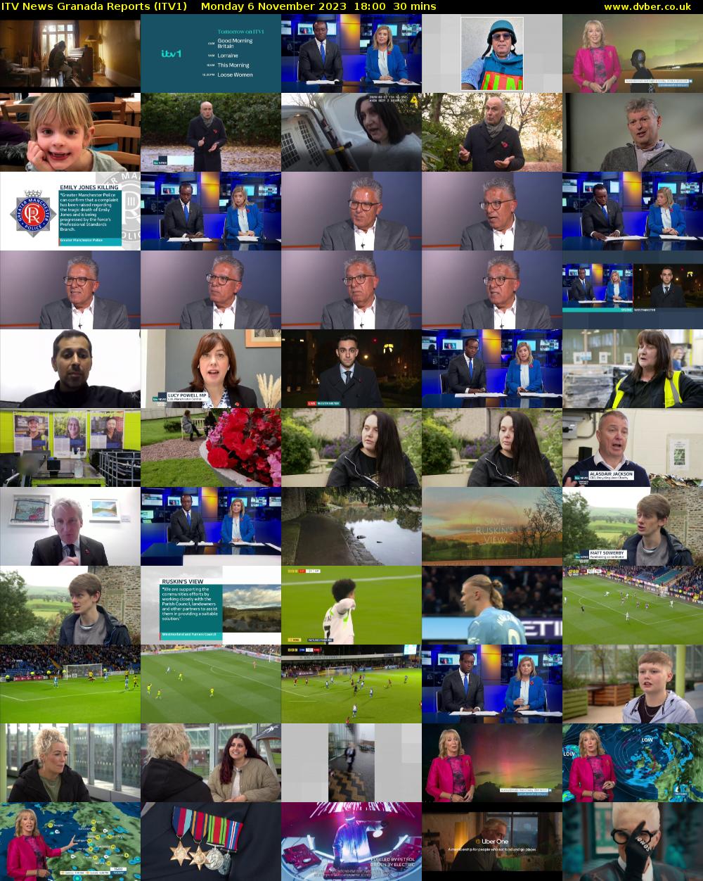 ITV News Granada Reports (ITV1) Monday 6 November 2023 18:00 - 18:30