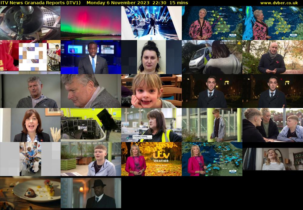 ITV News Granada Reports (ITV1) Monday 6 November 2023 22:30 - 22:45