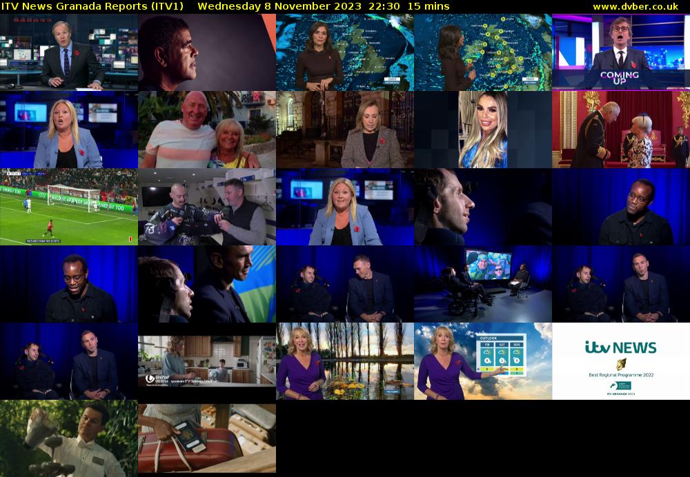ITV News Granada Reports (ITV1) Wednesday 8 November 2023 22:30 - 22:45