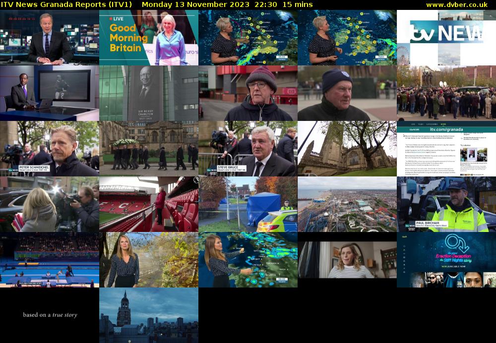 ITV News Granada Reports (ITV1) Monday 13 November 2023 22:30 - 22:45