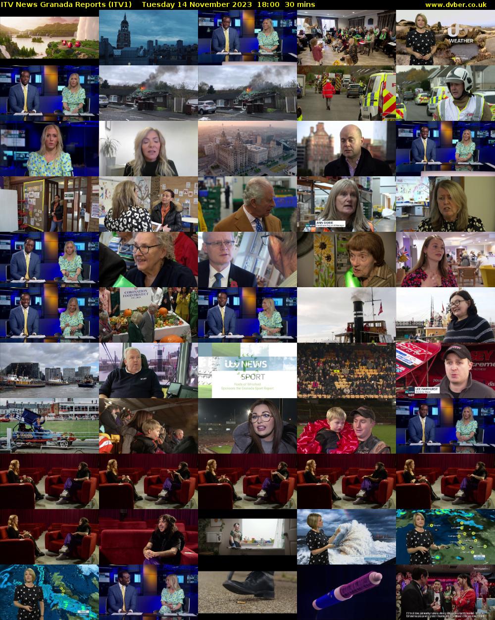 ITV News Granada Reports (ITV1) Tuesday 14 November 2023 18:00 - 18:30