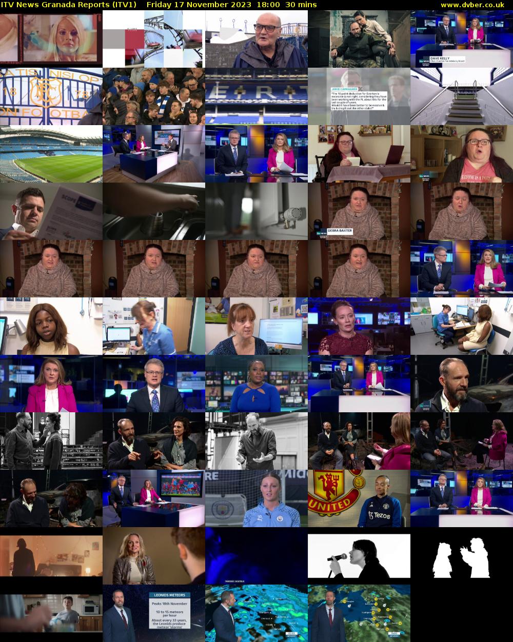 ITV News Granada Reports (ITV1) Friday 17 November 2023 18:00 - 18:30