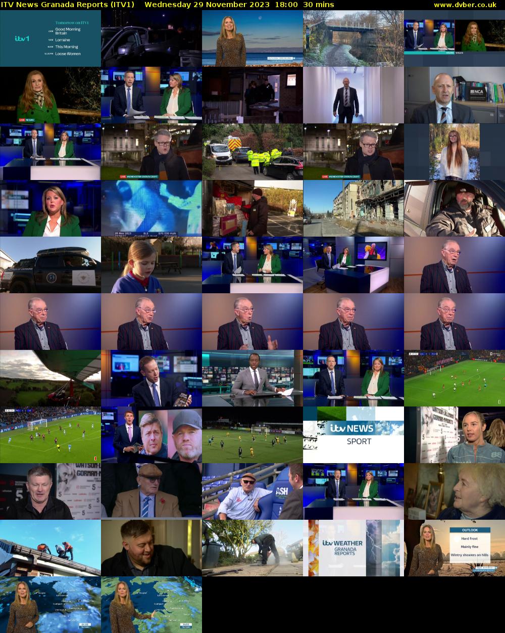 ITV News Granada Reports (ITV1) Wednesday 29 November 2023 18:00 - 18:30