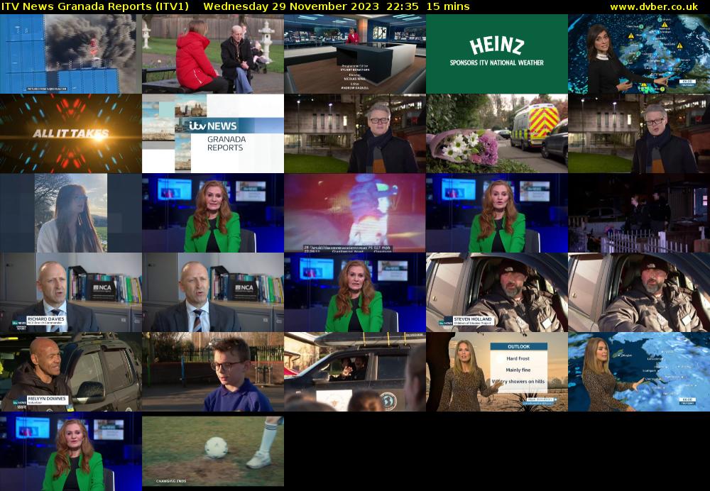 ITV News Granada Reports (ITV1) Wednesday 29 November 2023 22:35 - 22:50