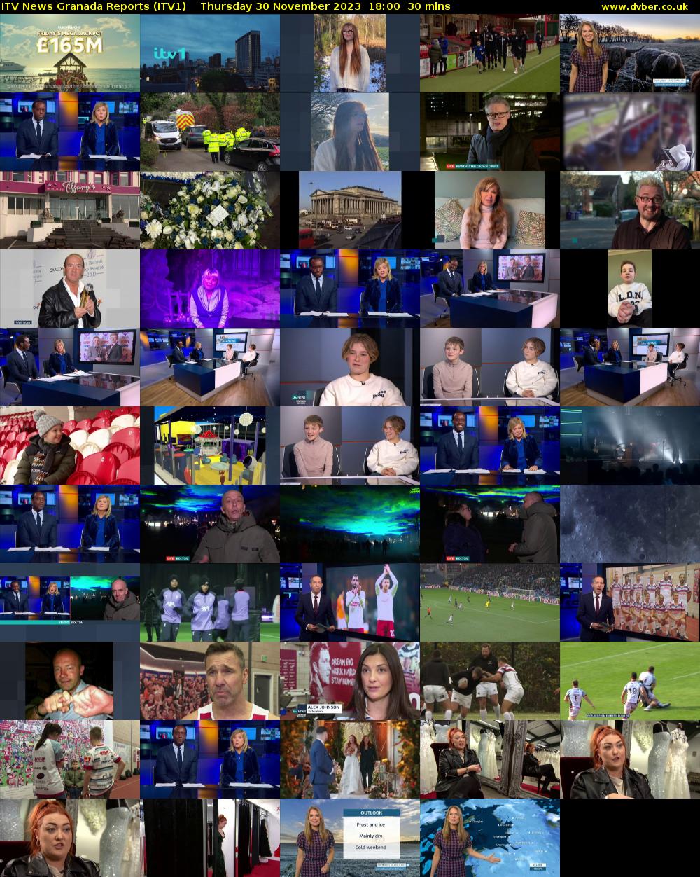 ITV News Granada Reports (ITV1) Thursday 30 November 2023 18:00 - 18:30