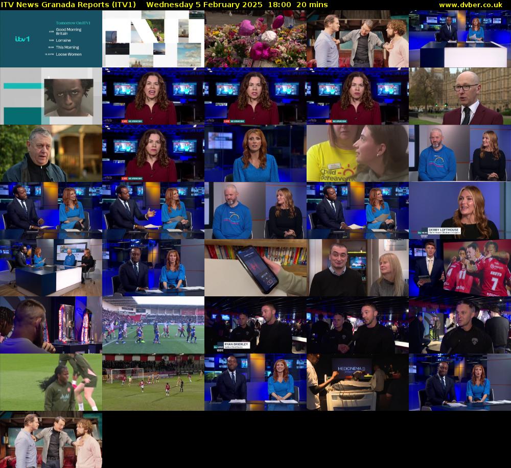 ITV News Granada Reports (ITV1) Wednesday 5 February 2025 18:00 - 18:20