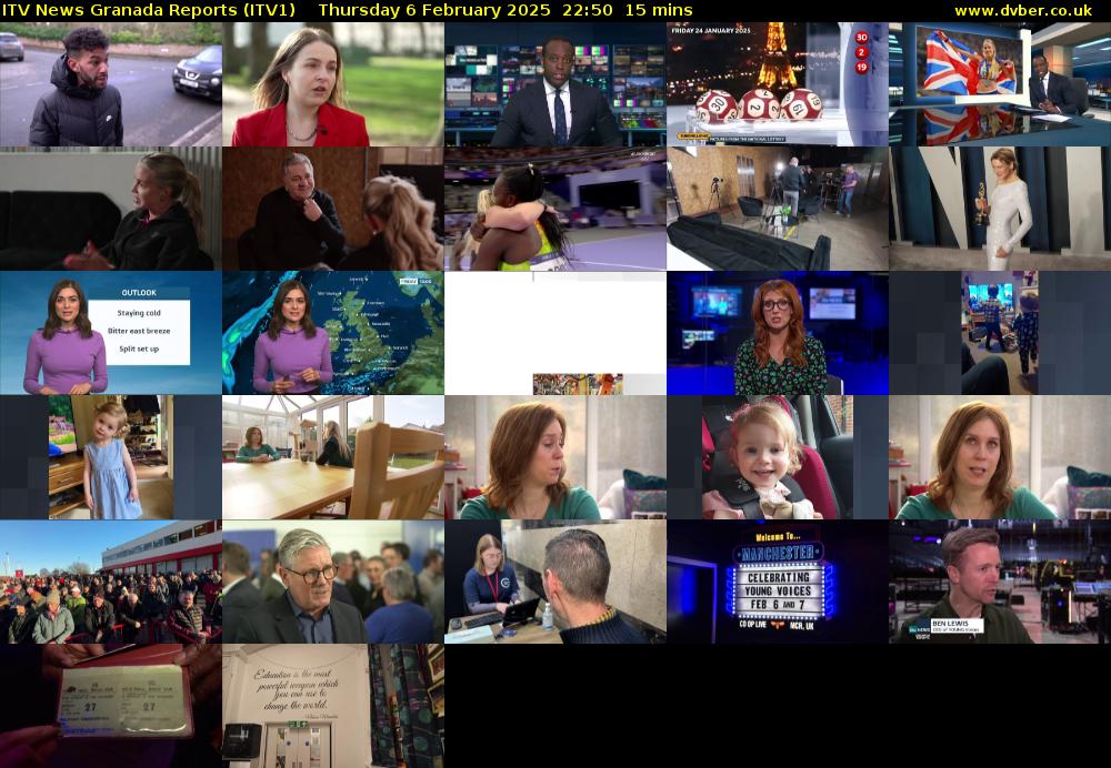 ITV News Granada Reports (ITV1) Thursday 6 February 2025 22:50 - 23:05