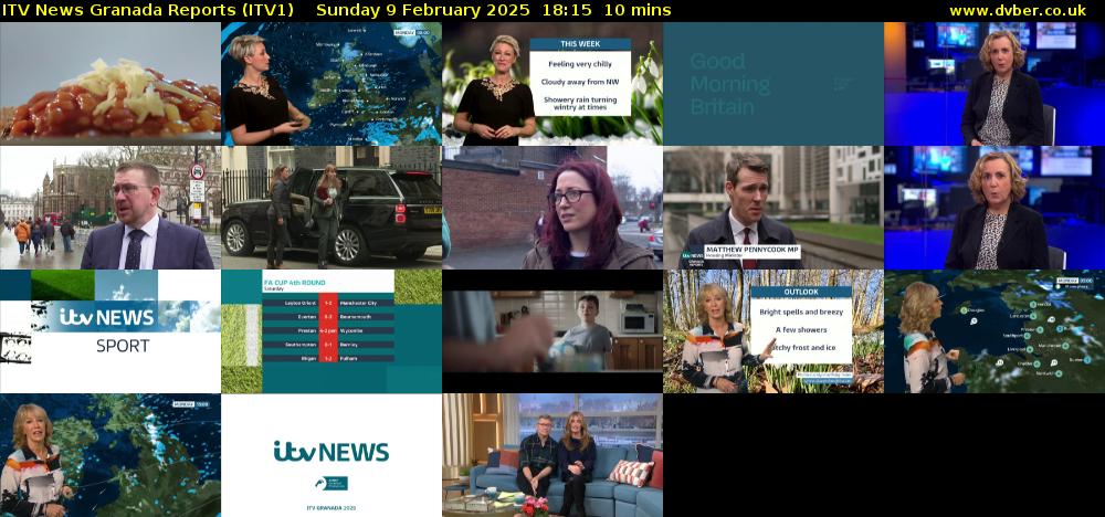 ITV News Granada Reports (ITV1) Sunday 9 February 2025 18:15 - 18:25
