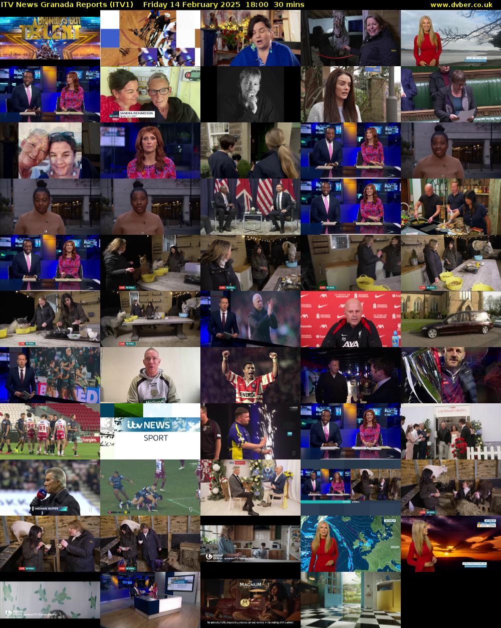 ITV News Granada Reports (ITV1) Friday 14 February 2025 18:00 - 18:30
