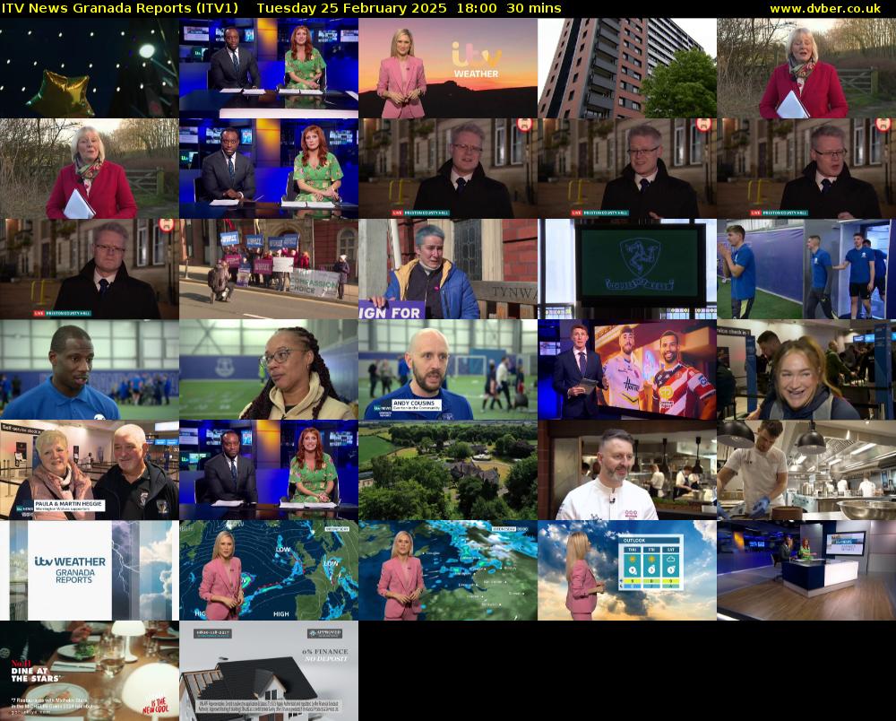 ITV News Granada Reports (ITV1) Tuesday 25 February 2025 18:00 - 18:30