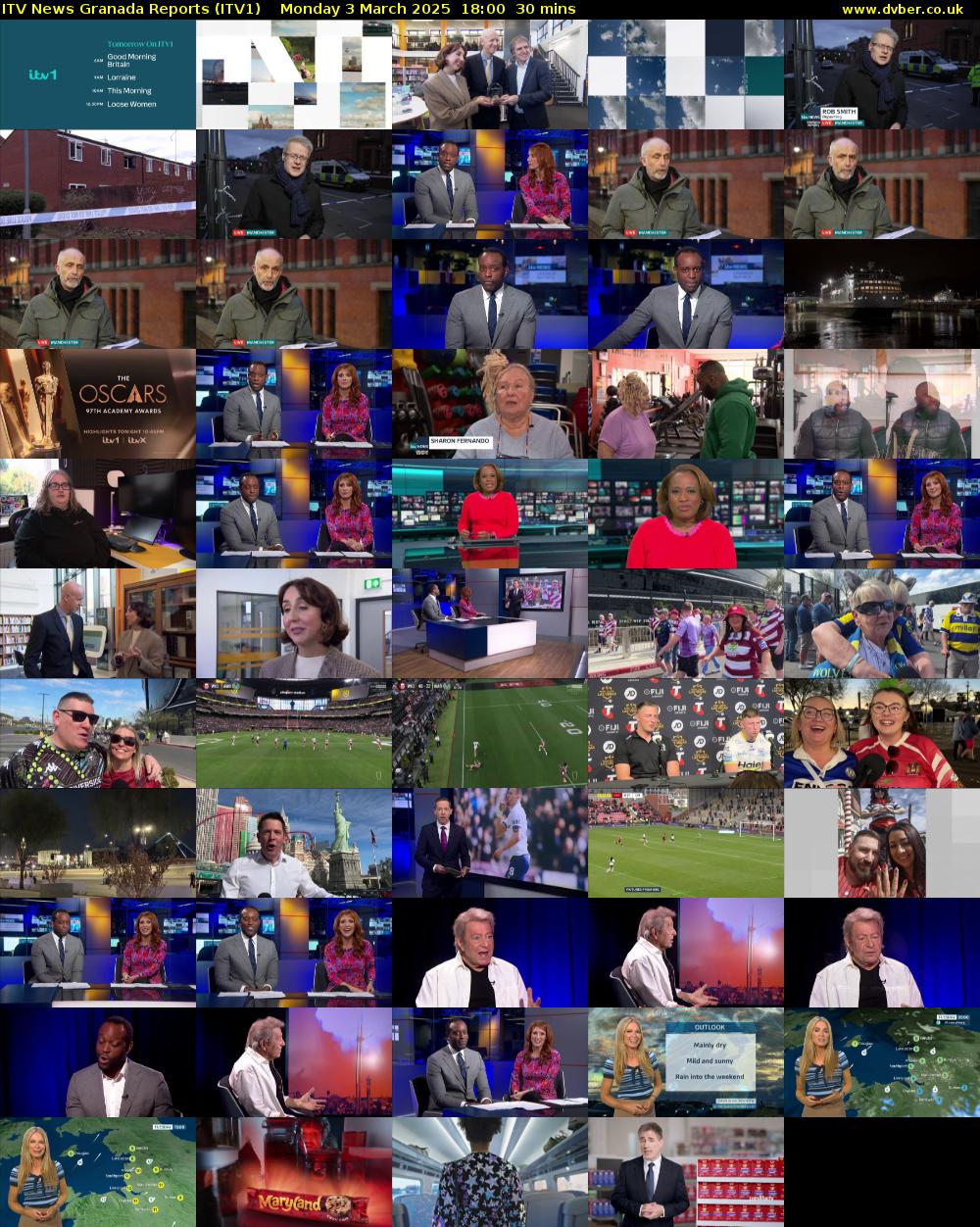 ITV News Granada Reports (ITV1) Monday 3 March 2025 18:00 - 18:30