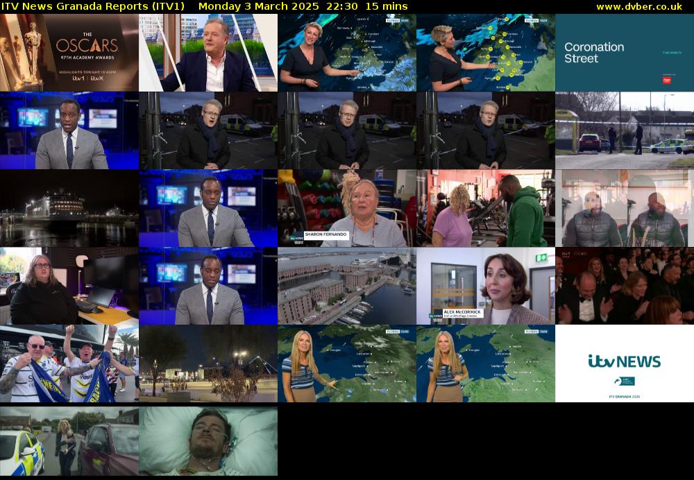 ITV News Granada Reports (ITV1) Monday 3 March 2025 22:30 - 22:45