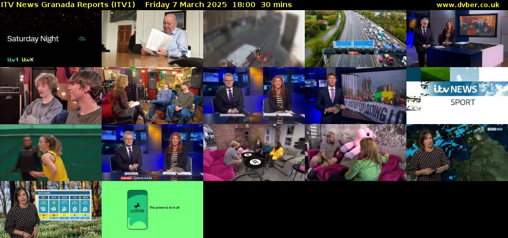 ITV News Granada Reports (ITV1) Friday 7 March 2025 18:00 - 18:30
