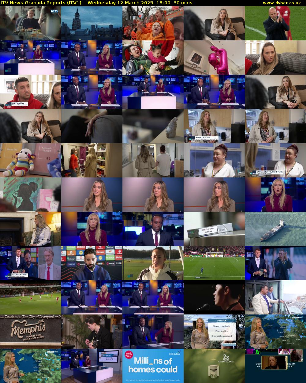 ITV News Granada Reports (ITV1) Wednesday 12 March 2025 18:00 - 18:30
